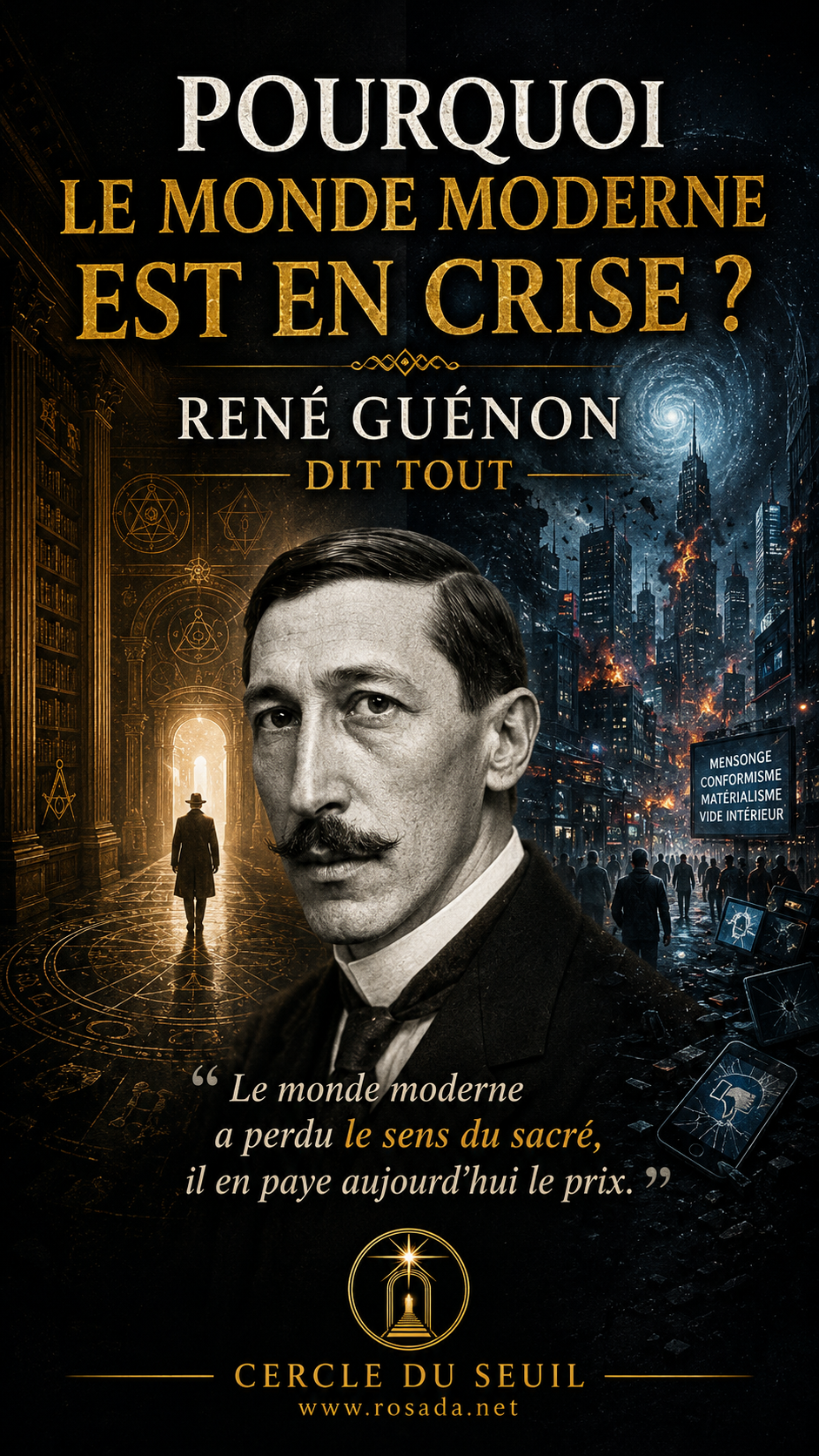 RENÉ GUÉNON ou la révolte contre le monde privé de Centre.