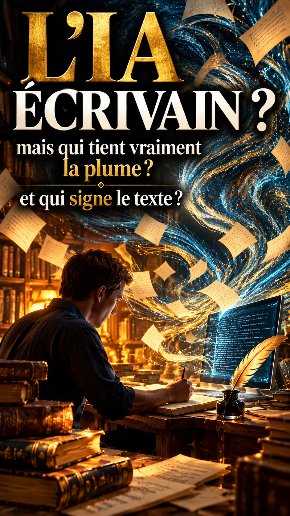 L’IA PEUT-ELLE ÊTRE ÉCRIVAIN ? — Qui tient vraiment la plume ?